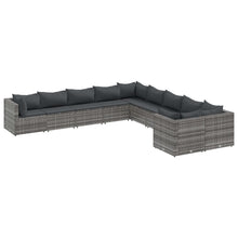 Loungeset Met Kussens Poly Rattan 10