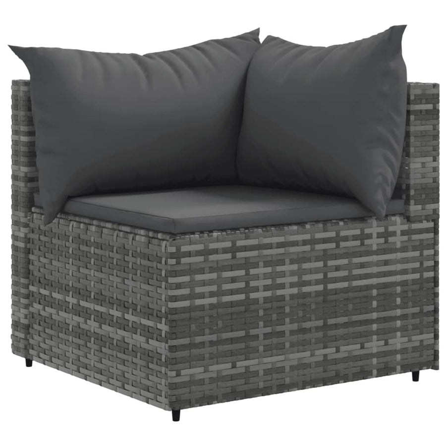 Loungeset Met Kussens Poly Rattan 10