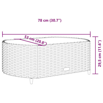 4-Delige Loungeset Met Kussens Poly Rattan 3