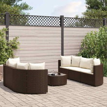 7-Delige Loungeset Met Kussens Poly Rattan 6