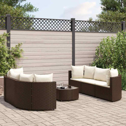 7-Delige Loungeset Met Kussens Poly Rattan 6