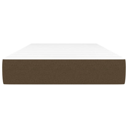 Pocketveringmatras voor kinderen 80x160 cm stof donkerbruin
