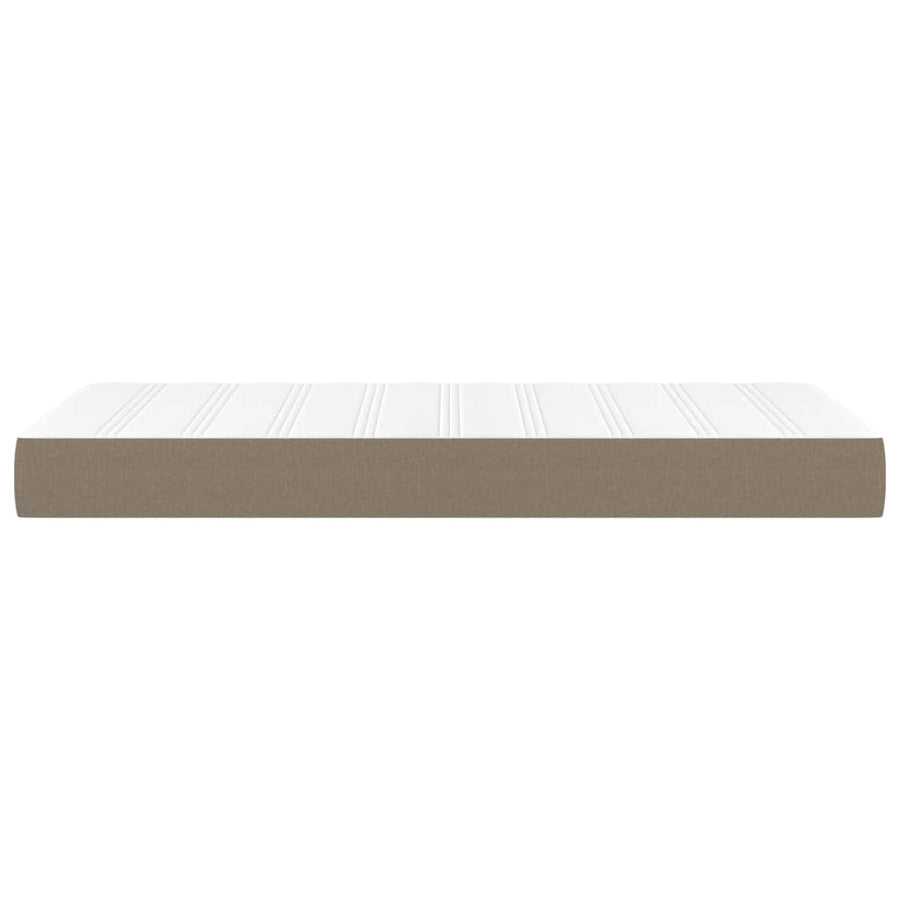 Pocketveringmatras voor kinderen 80x160 cm stof taupe