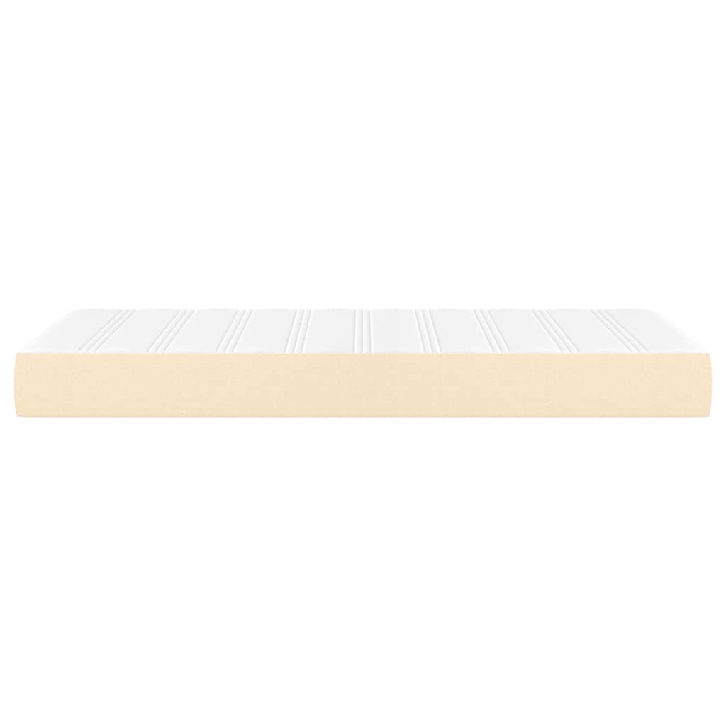 Pocketveringmatras voor kinderen 80x160 cm stof crèmekleurig