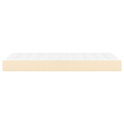 Pocketveringmatras voor kinderen 80x160 cm stof crèmekleurig