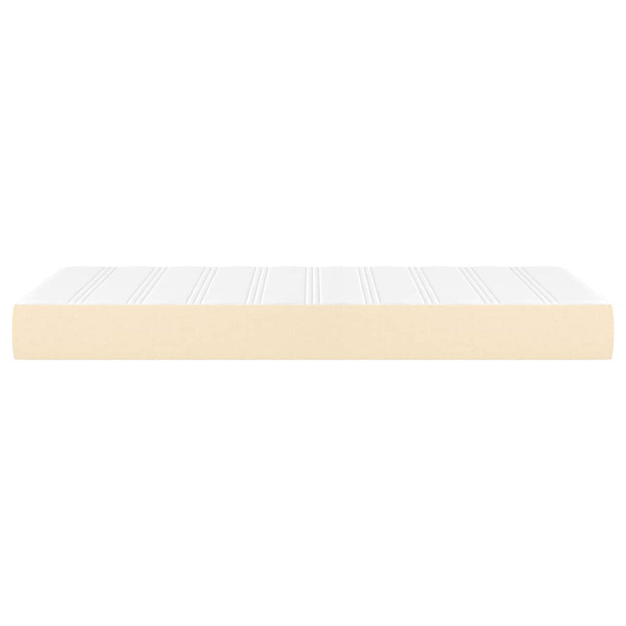 Pocketveringmatras voor kinderen 80x160 cm stof crèmekleurig
