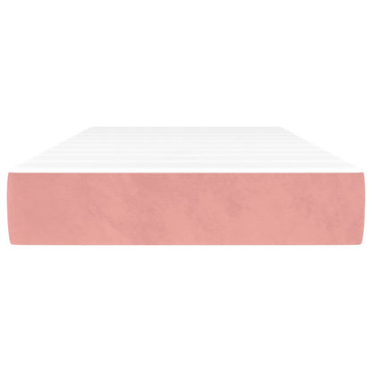 Pocketveringmatras 80x210x20 cm fluweel roze