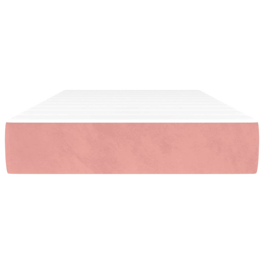 Pocketveringmatras 80x210x20 cm fluweel roze