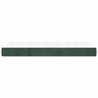 Pocketveringmatras 90X210X20 Cm Fluweel Donkergroen 90 x 210 cm