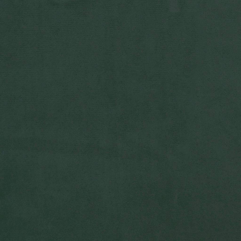 Pocketveringmatras 90X210X20 Cm Fluweel Donkergroen 90 x 210 cm