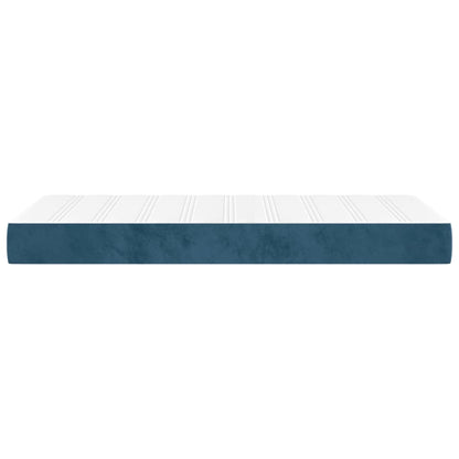 Pocketveringmatras 90x210x20 cm fluweel donkerblauw