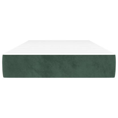 Pocketveringmatras 100x210x20 cm fluweel donkergroen