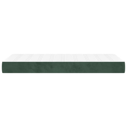 Pocketveringmatras 100x210x20 cm fluweel donkergroen