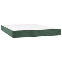 Pocketveringmatras 120x210x20 cm fluweel donkergroen