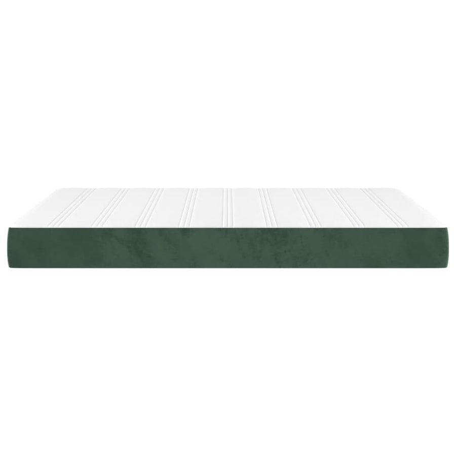 Pocketveringmatras 120x210x20 cm fluweel donkergroen