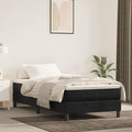 Pocket spring mattress medium 80x220x20 cm velvet black