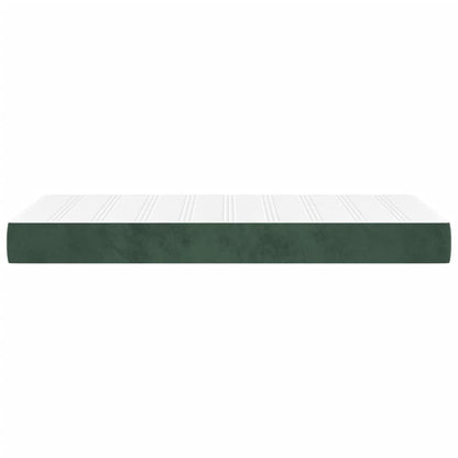 Pocketveringmatras 80x220x20 cm fluweel donkergroen