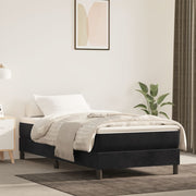 Pocketveringmatras medium 90x220x20 cm fluweel zwart