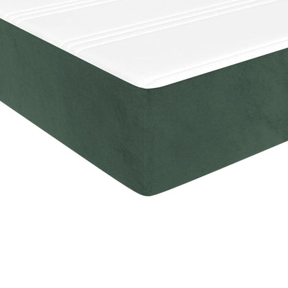 Pocketveringmatras 90x220x20 cm fluweel donkergroen