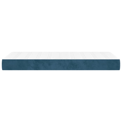 Pocketveringmatras 100x220x20 cm fluweel donkerblauw