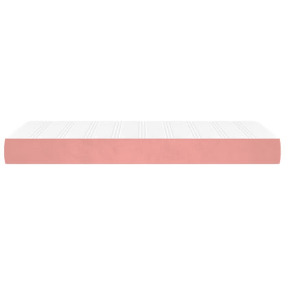 Pocketveringmatras 100x220x20 cm fluweel roze
