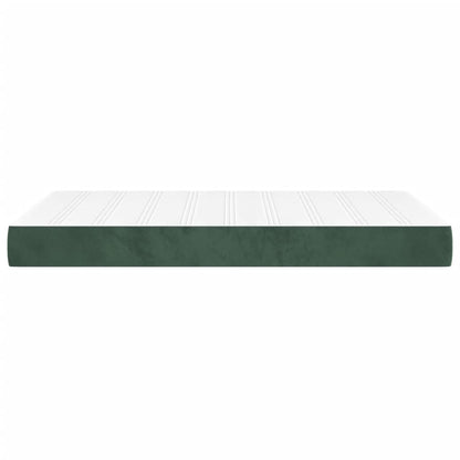 Pocketveringmatras 120x220x20 cm fluweel donkergroen