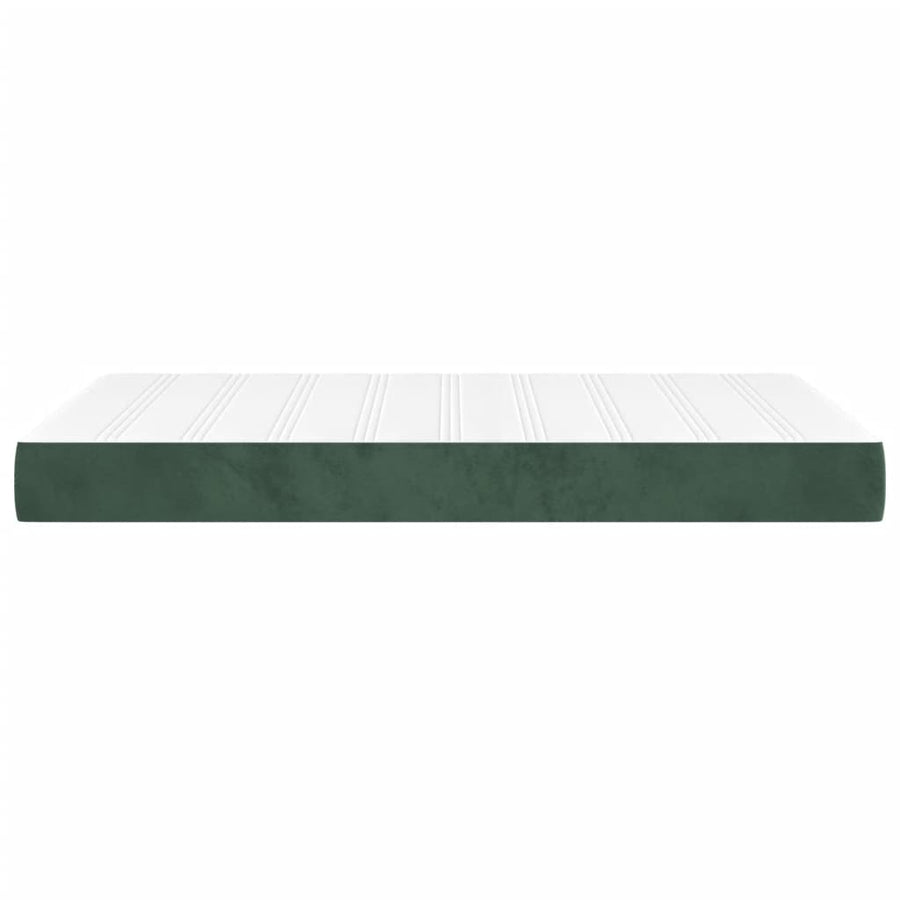 Pocketveringmatras 120x220x20 cm fluweel donkergroen