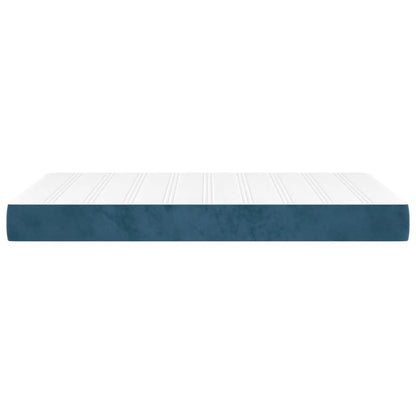 Pocketveringmatras 120x220x20 cm fluweel donkerblauw