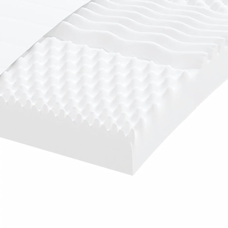 Schuimmatras 7 zones hardheid 20 ILD 120x210 cm wit