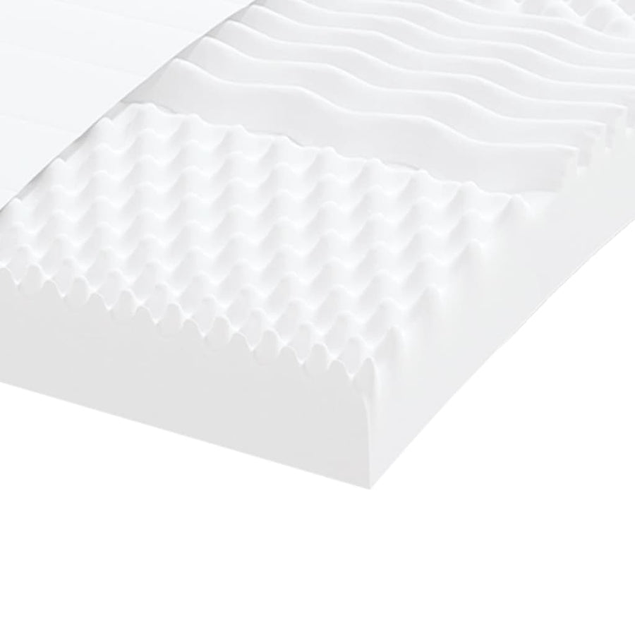 Schuimmatras 7 zones hardheid 20 ILD 160x220 cm wit