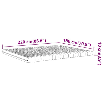 Schuimmatras 7 zones hardheid 20 ILD 180x220 cm wit