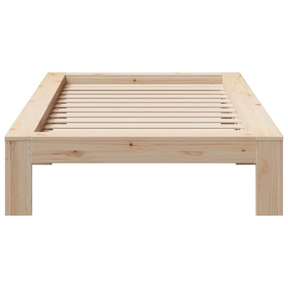 Bedframe zonder matras massief grenenhout 90x200 cm