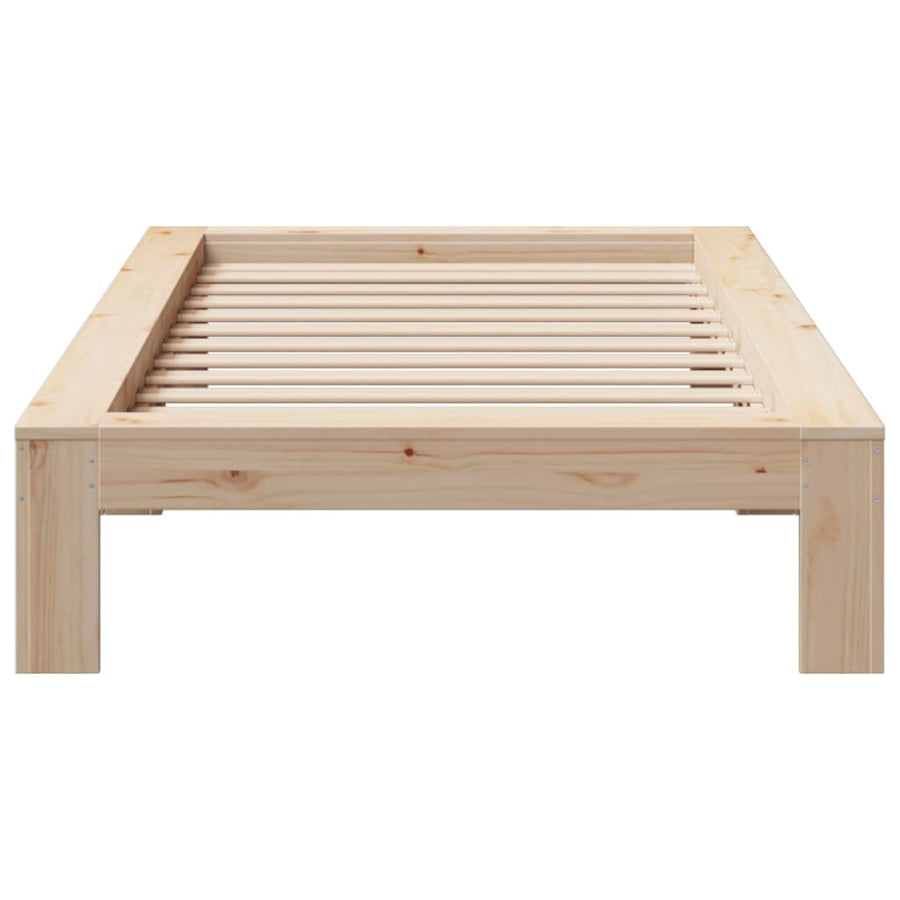Bedframe zonder matras massief grenenhout 90x200 cm