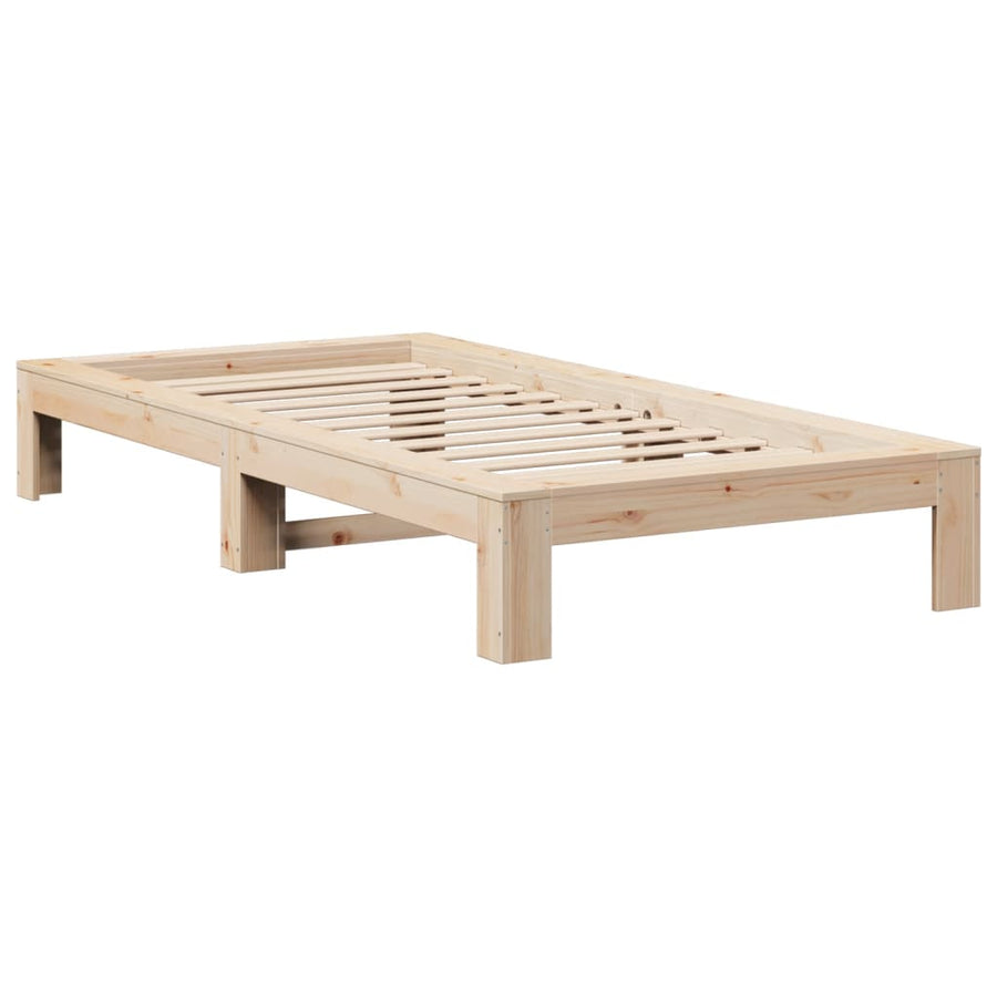 Bedframe zonder matras massief grenenhout 90x190 cm