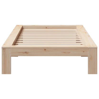 Bedframe zonder matras massief grenenhout 90x190 cm