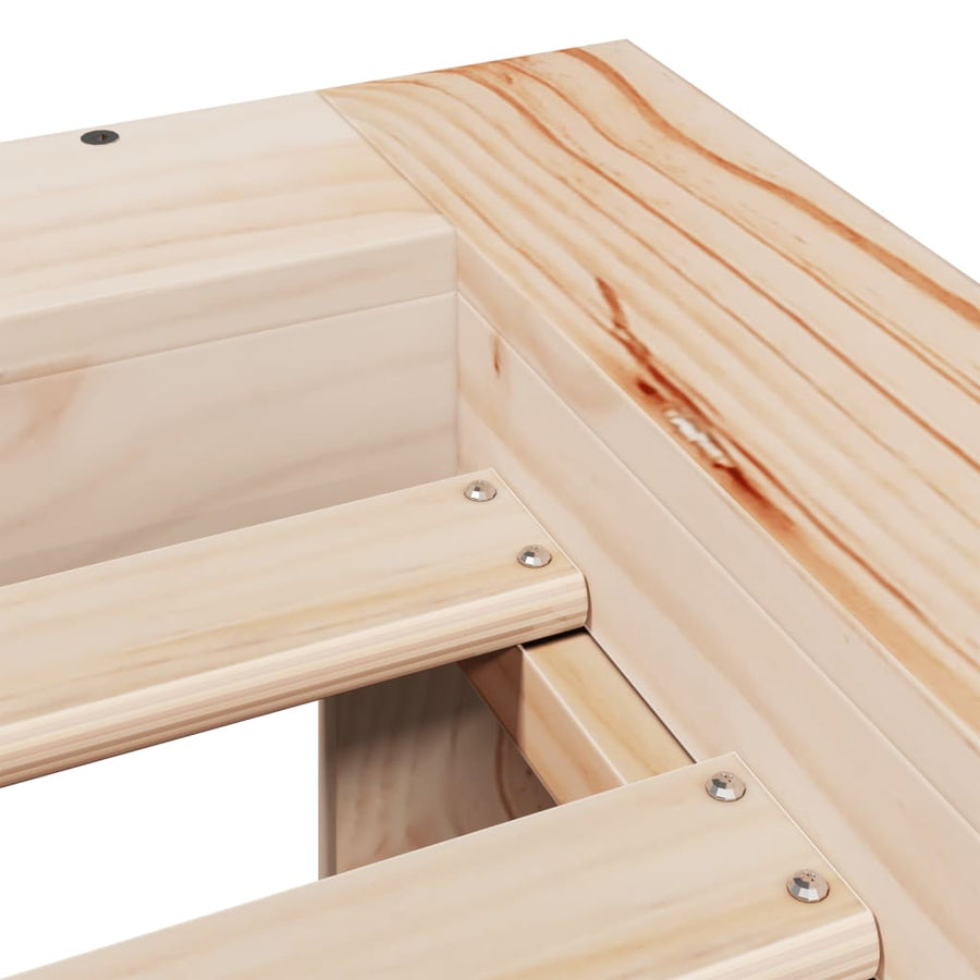 Bedframe zonder matras massief grenenhout 90x190 cm