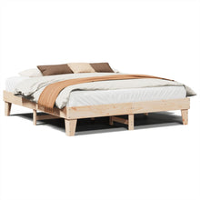 Bedframe zonder matras massief grenenhout 200x200 cm