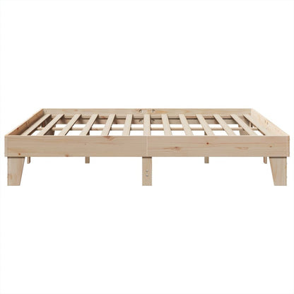 Bedframe zonder matras massief grenenhout 200x200 cm
