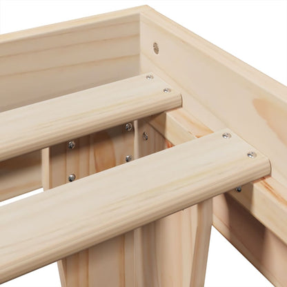 Bedframe zonder matras massief grenenhout 200x200 cm