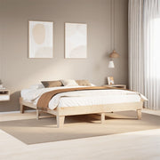 Bedframe massief grenenhout 200x200 cm