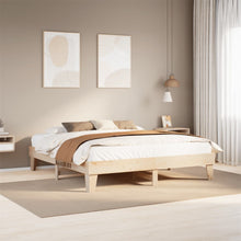 Bedframe zonder matras massief grenenhout 200x200 cm