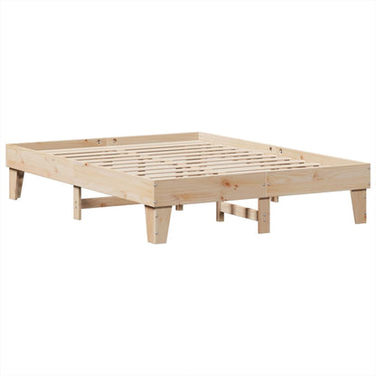 Bedframe zonder matras massief grenenhout 150x200 cm
