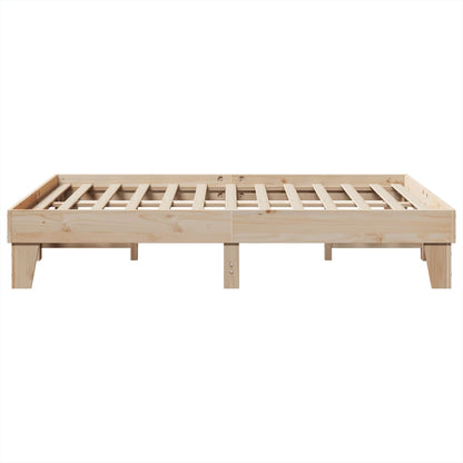 Bedframe zonder matras massief grenenhout 150x200 cm