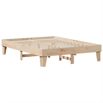 Bedframe zonder matras massief grenenhout 140x200 cm