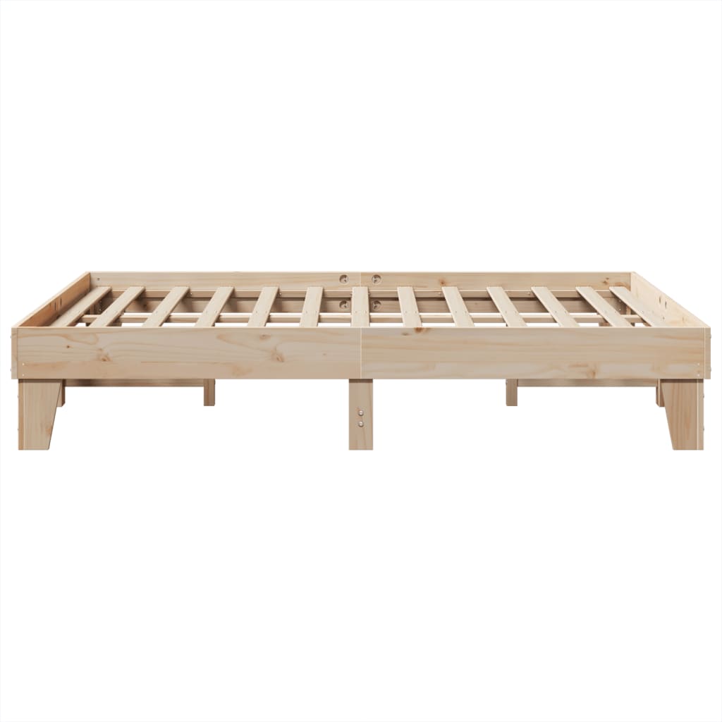 Bedframe zonder matras massief grenenhout 140x200 cm