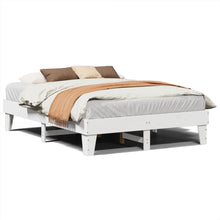 Bedframe zonder matras massief grenenhout wit 140x200 cm