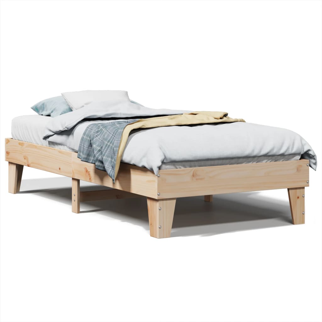 Bedframe zonder matras massief grenenhout 100x200 cm