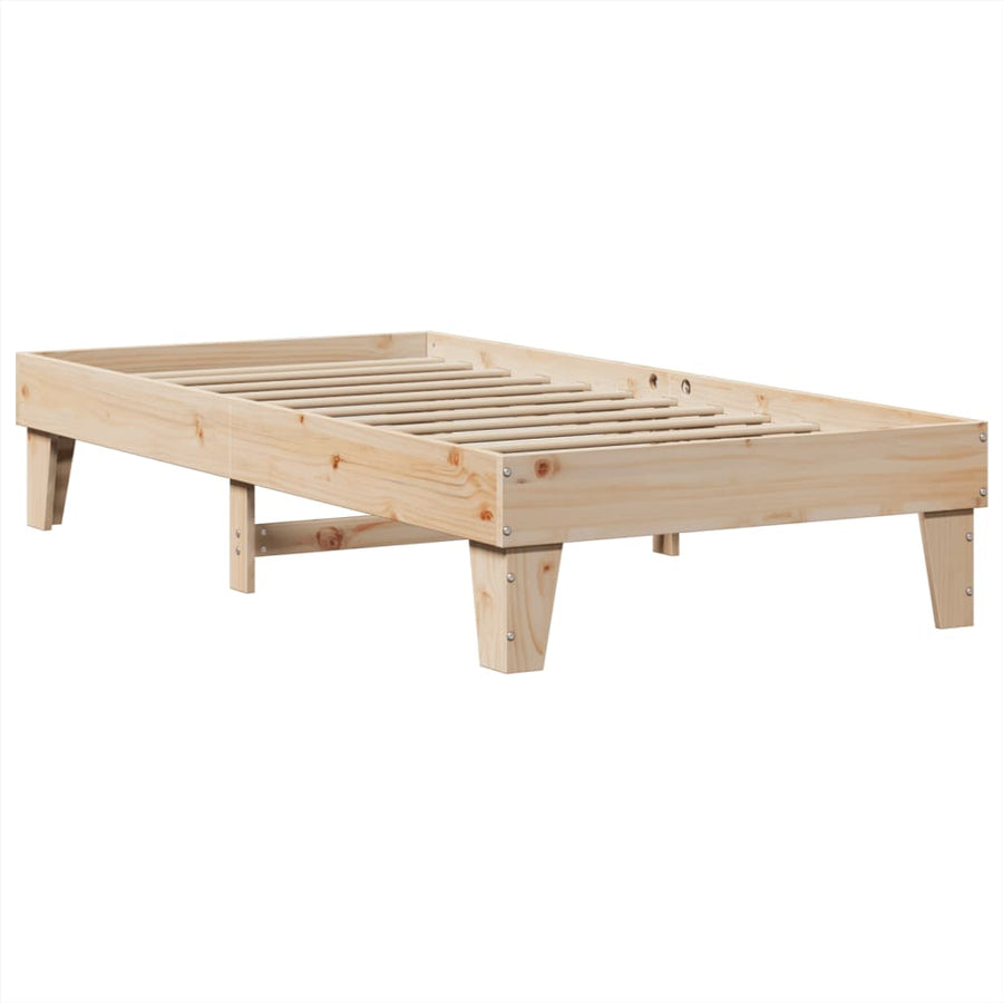 Bedframe zonder matras massief grenenhout 100x200 cm