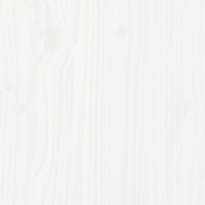 Bedframe zonder matras massief grenenhout wit 140x200 cm