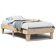 Bedframe Zonder Matras Massief Grenenhout 90 x 200 cm Naturel